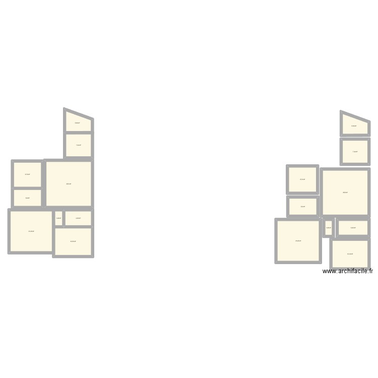 aureilhan. Plan de 18 pièces et 186 m2