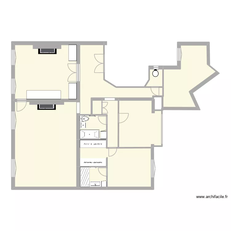 SIAM 4 bis. Plan de 10 et 110 m² SIAM 4 bis. Plan de 10 et 110 m²