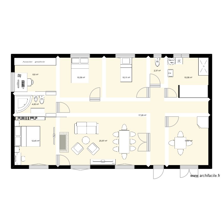 MAISON A DIGNE. Plan de 10 pièces et 114 m2