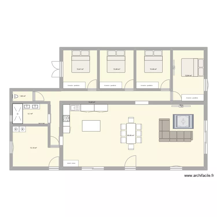 maison. Plan de 9 Pièces et 149 m² maison. Plan de 9 Pièces et 149 m²