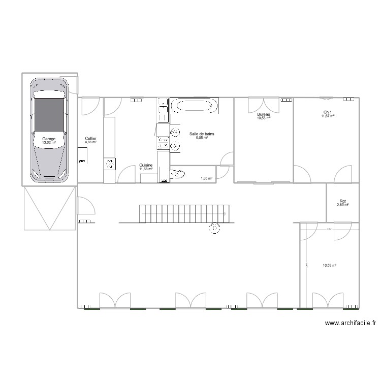 Plan 3. Plan de 10 pièces et 136 m2