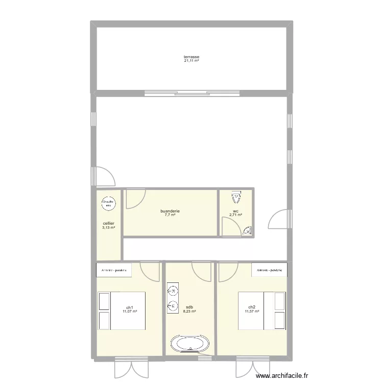 n1 laga. Plan de 7 et 66 m² n1 laga. Plan de 7 et 66 m²