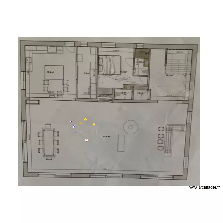 Hermas r&eacute;nov RDC 2. Plan de 