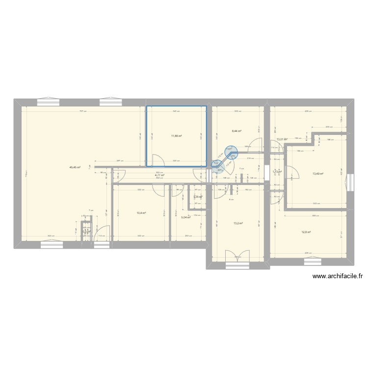 maison Valeilles. Plan de 0 pièce et 0 m2