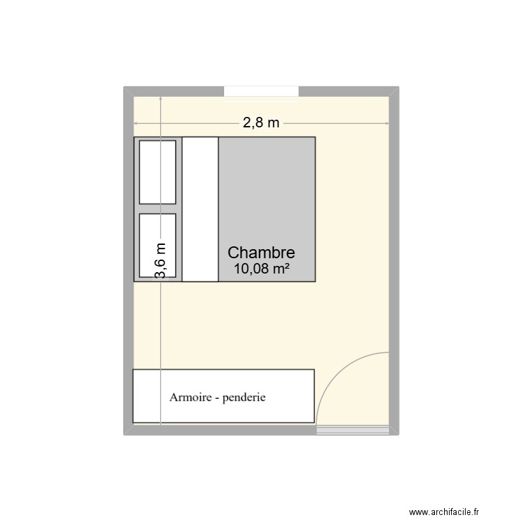 Arvert. Plan de 1 pièce et 10 m2