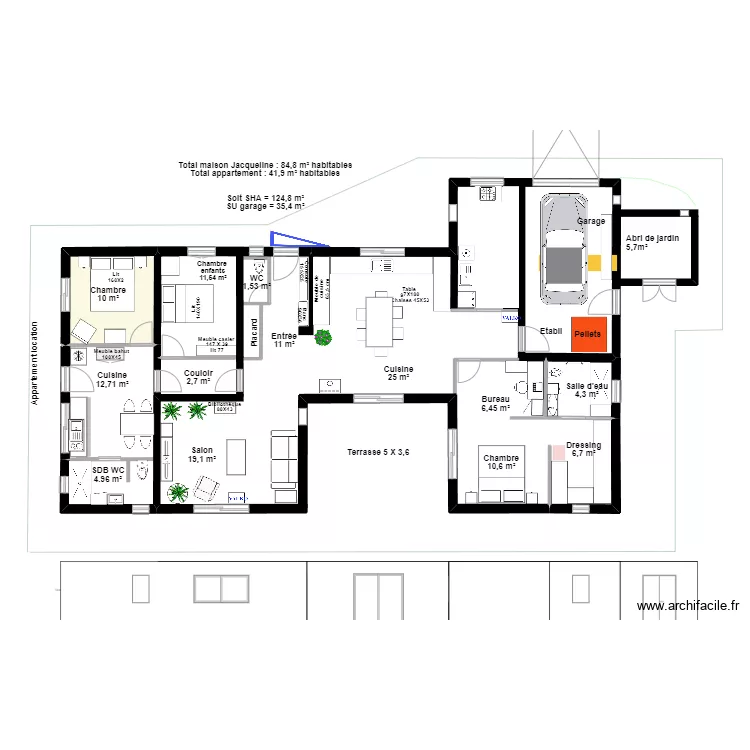 Maison Jacqueline V11. Plan de Maison Jacqueline V11. Plan de
