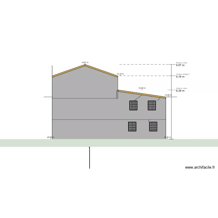 RDC futur. Plan de 14 Pièces et 177 m² RDC futur. Plan de 14 Pièces et 177 m²