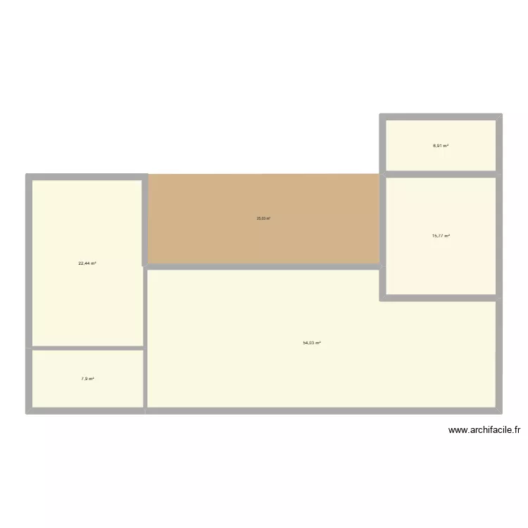 New. Plan de 5 Pièces et 107 m² New. Plan de 5 Pièces et 107 m²