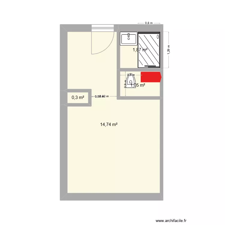 MTSAX 4. Plan de 4  et 18 m²