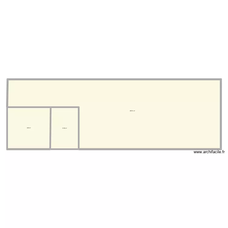 archi facile 36h. Plan de 3  et 283 m²