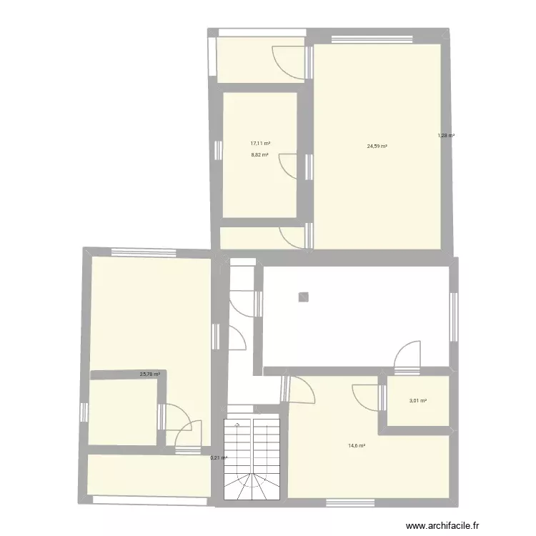 Plan2. Plan de 8 Pièces et 95 m²