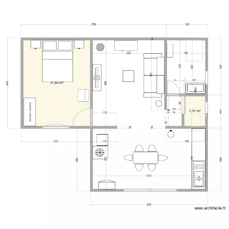 Grandbois. Plan de 
