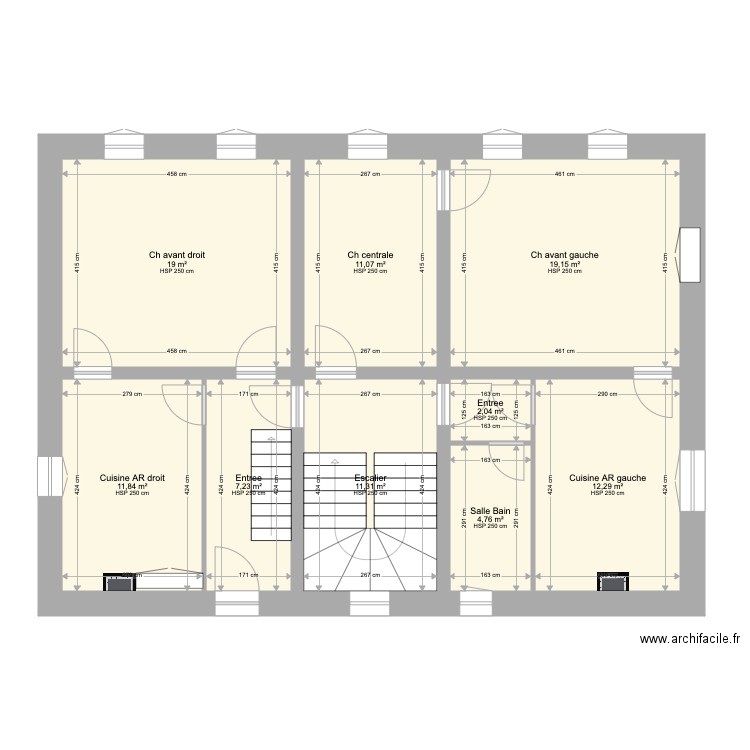 Condamine 2eme actuel corrige. Plan de 0 pièce et 0 m2