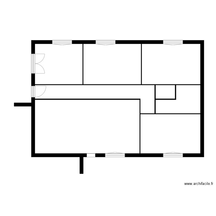 BRUYERE. Plan de 7 pièces et 92 m2