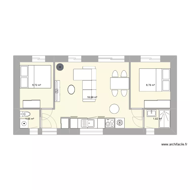 petite p maison. Plan de 