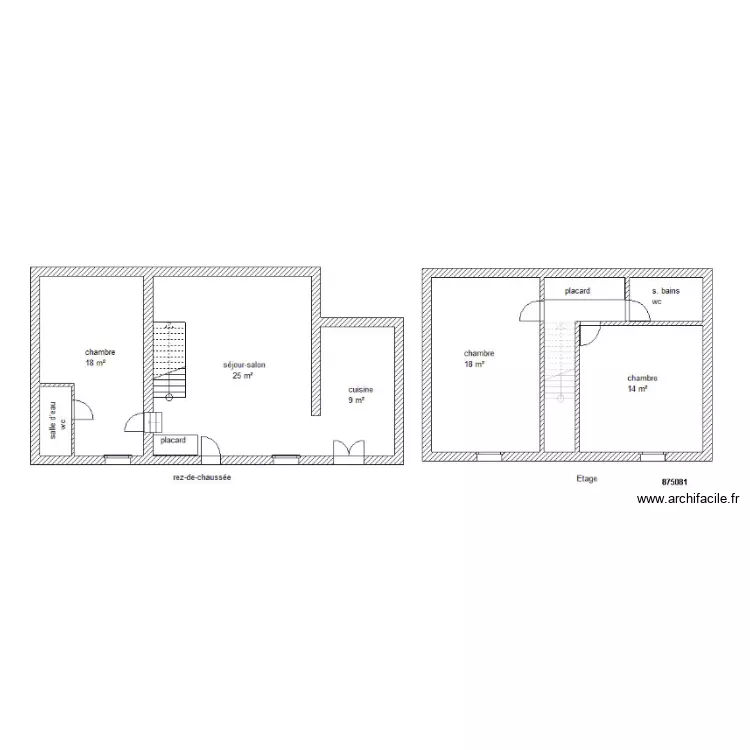 87G5081 . Plan de 