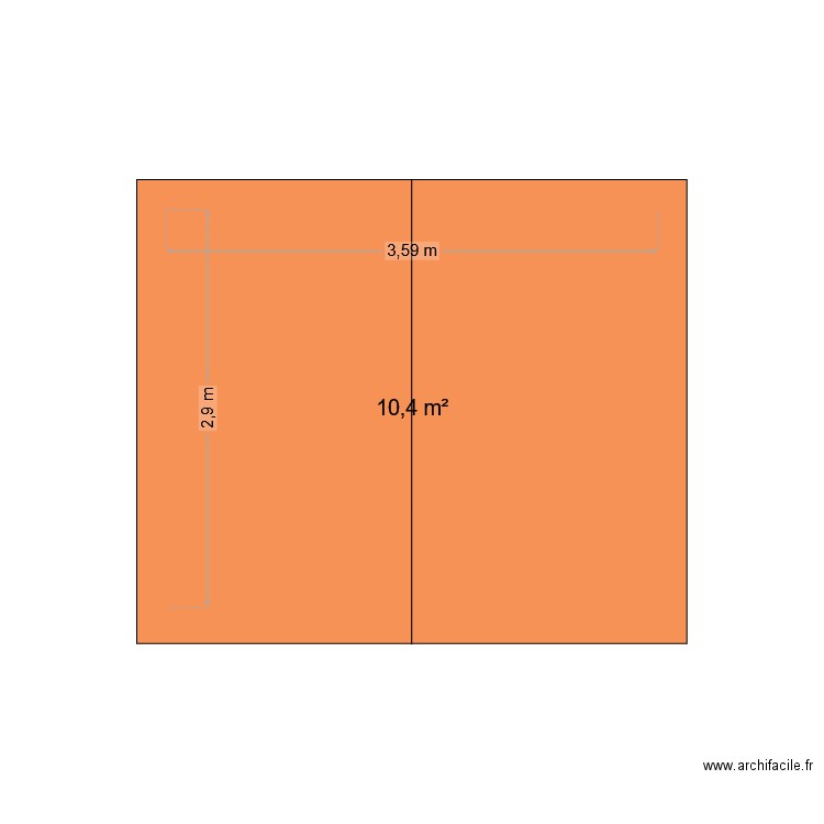 CABANE JARDIN 1. Plan de 1 pièce et 10 m2