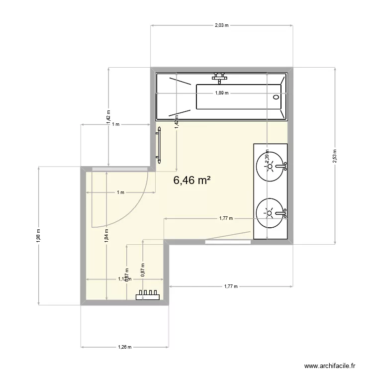 karine. Plan de 1 et 6 m² karine. Plan de 1 et 6 m²