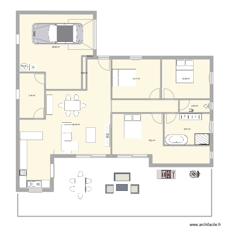 maison dylan. Plan de 0 pièce et 0 m2