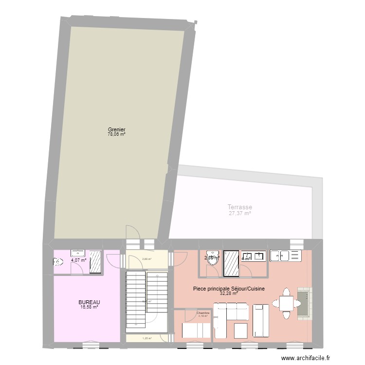 MARTEL ROBERVAL. Plan de 28 pièces et 591 m2