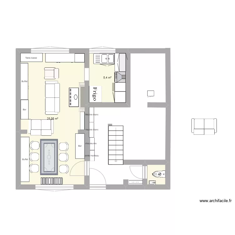 living avec divan maman. Plan de living avec divan maman. Plan de