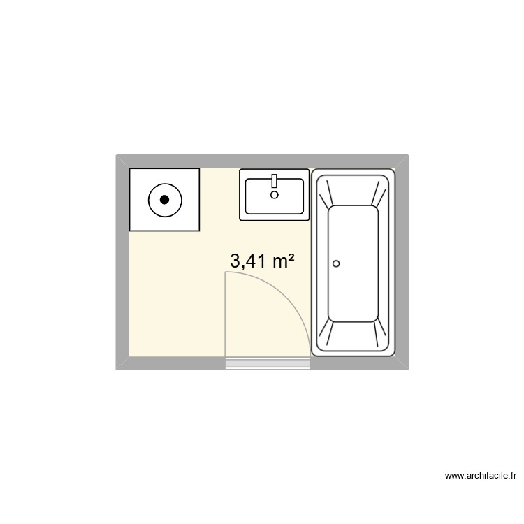 SDB JONHATAN. Plan de 0 pièce et 0 m2 SDB JONHATAN. Plan de 0 pièce et 0 m2
