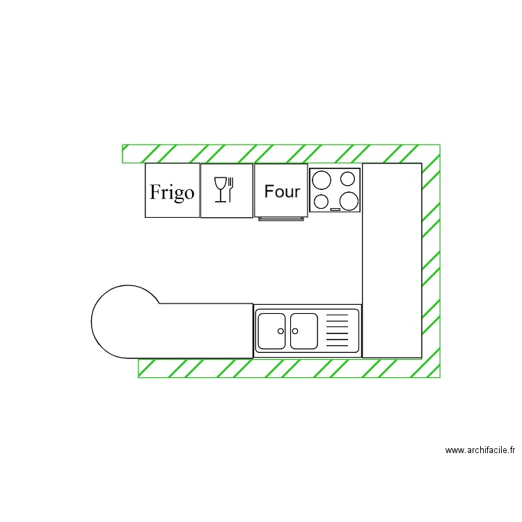 Plan cuiisne 1. Plan de 0 pièce et 0 m2