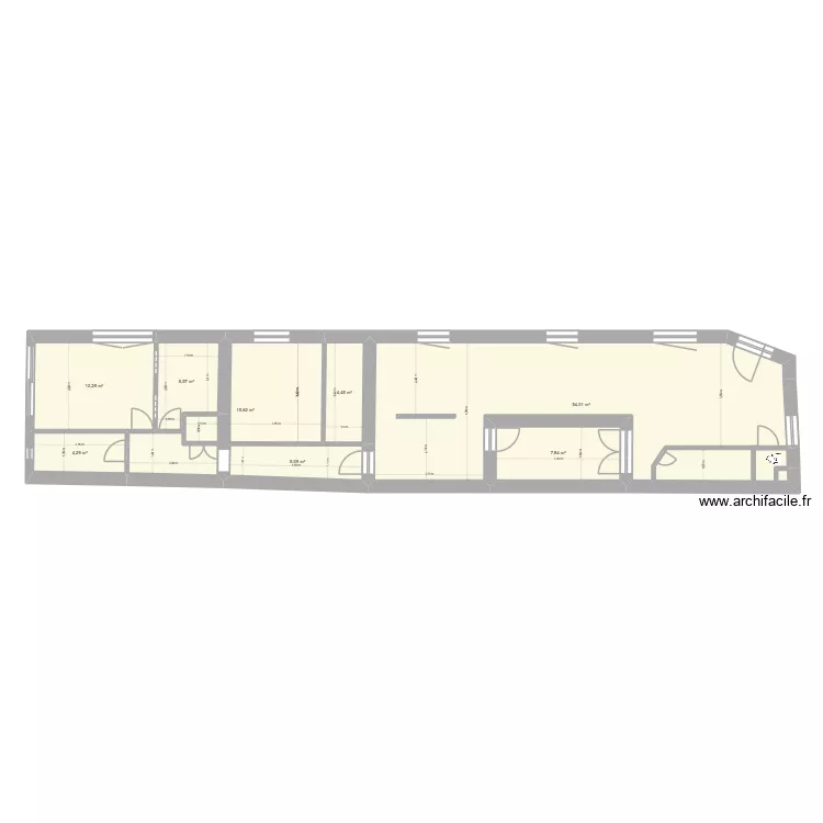 ben moussa plan cloison. Plan de 8  et 109 m²