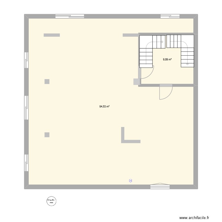 maison sntp. Plan de 2 pièces et 104 m2