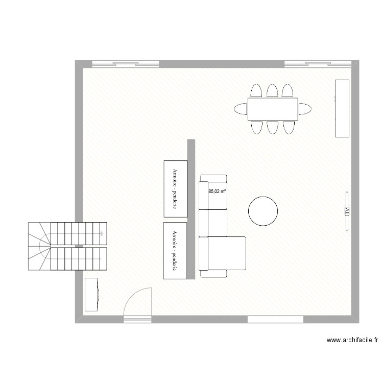 plans maison. Plan de 1 pièce et 85 m2