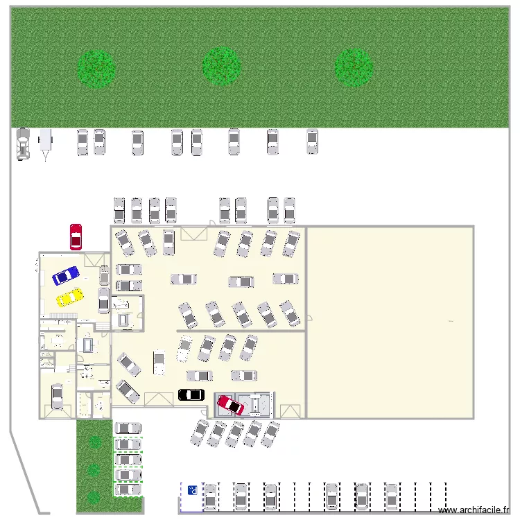 ac111. Plan de 14  et 1897 m²