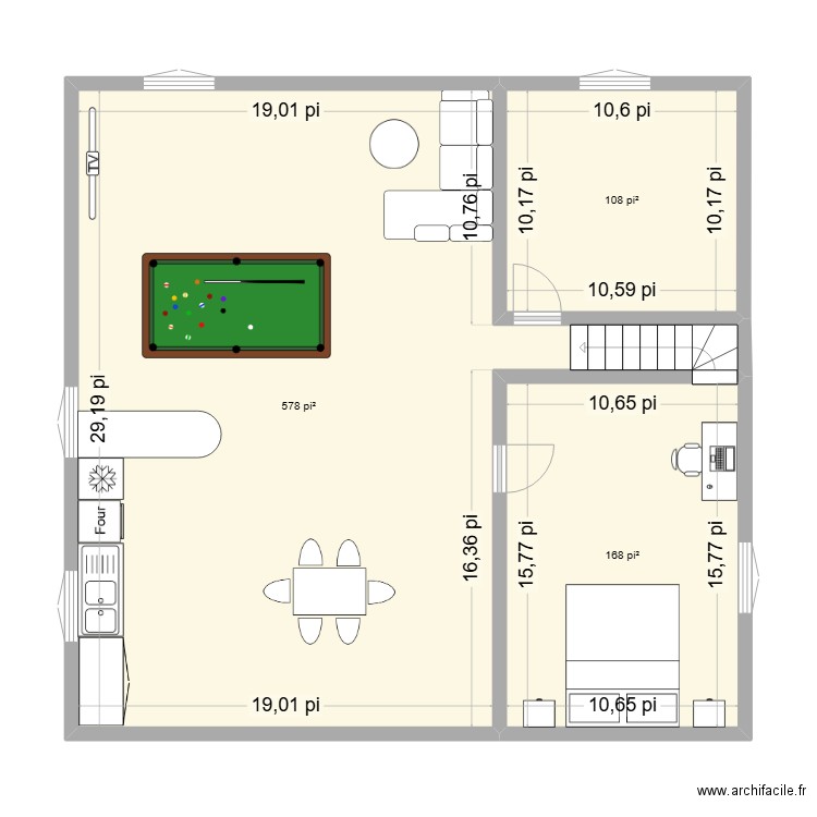 Un nouveau sous-sol. Plan de 0 pièce et 0 m2
