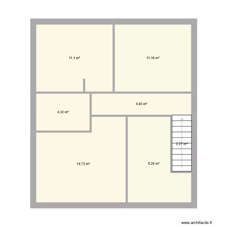 Plan 2. Plan de 7 et 58 m² Plan 2. Plan de 7 et 58 m²