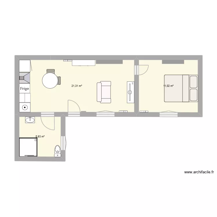 Charretiers. Plan de 3 et 38 m² Charretiers. Plan de 3 et 38 m²
