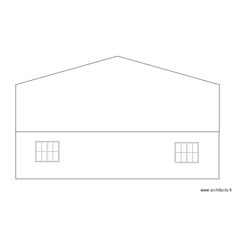 face latérale gauche Assas simple. Plan de 0 pièce et 0 m2