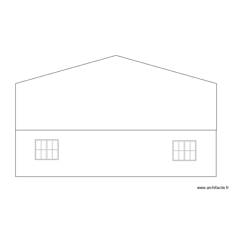 face latérale gauche Assas simple. Plan de face latérale gauche Assas simple. Plan de