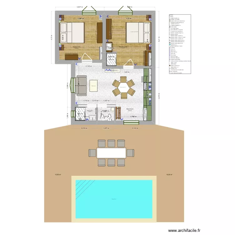 Plan. Plan de 5 Pièces et 51 m² Plan. Plan de 5 Pièces et 51 m²