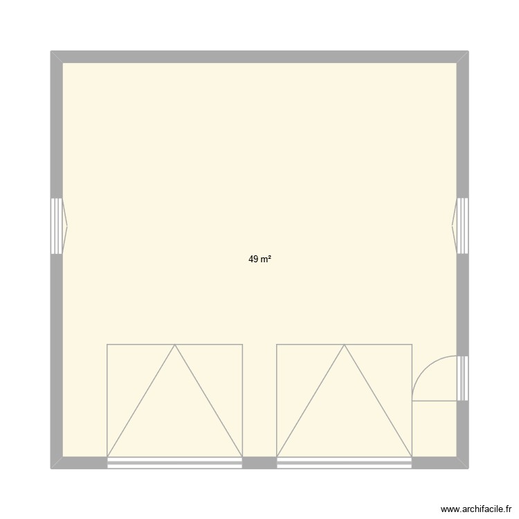 Garage. Plan de 0 pièce et 0 m2