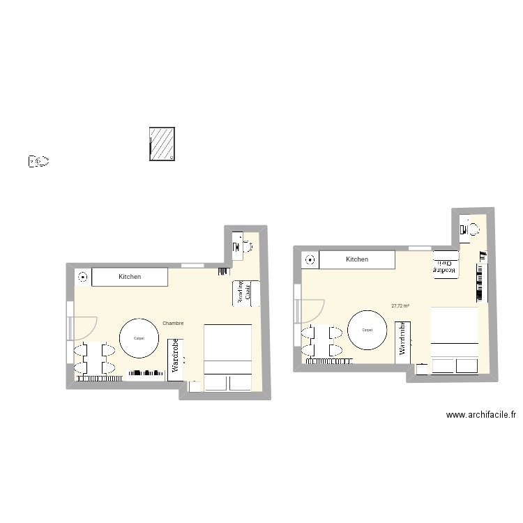 Studio Raamsteg. Plan de 0 pièce et 0 m2