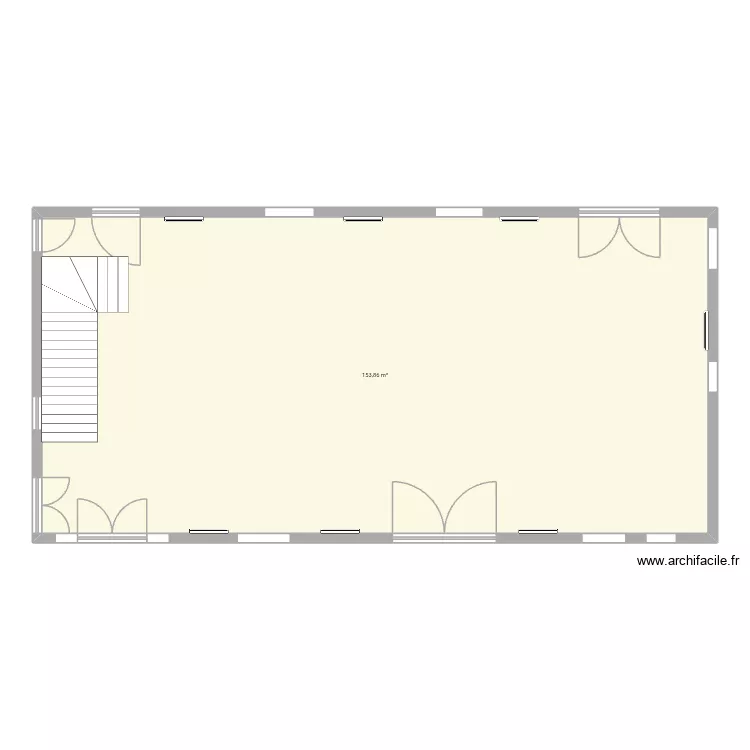 Salle Grand Breuil avec radiateur. Plan de 1 et 154 m² Salle Grand Breuil avec radiateur. Plan de 1 et 154 m²