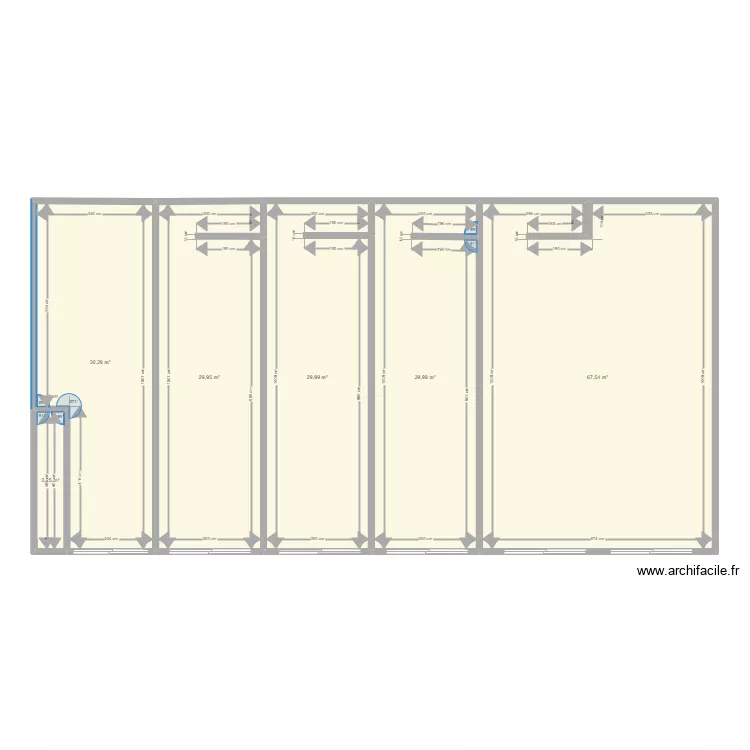 niakh niakhal boutiques. Plan de 6  et 191 m²