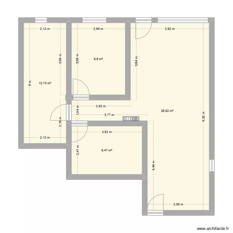 RDC ST MAUR V3v3. Plan de 4 et 67 m² RDC ST MAUR V3v3. Plan de 4 et 67 m²