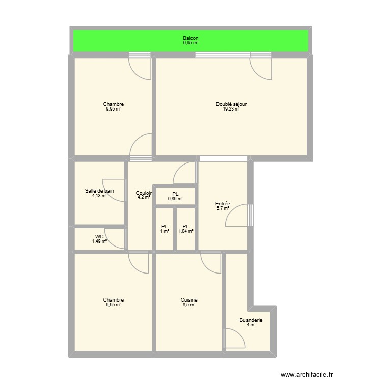 FRANZETTI. Plan de 0 pièce et 0 m2