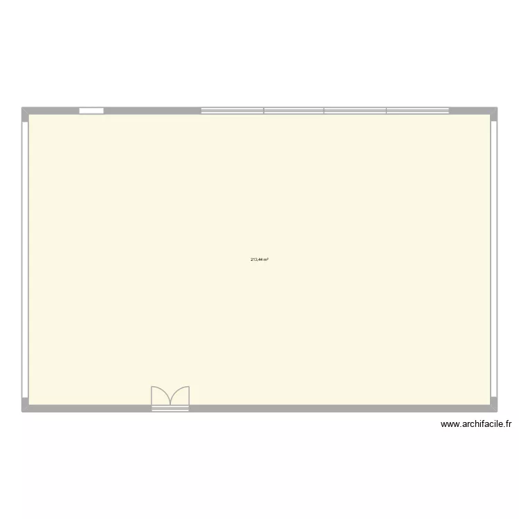 CDI Descartes. Plan de 1  et 213 m²