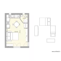 Studio 5 avec cotes sans lit