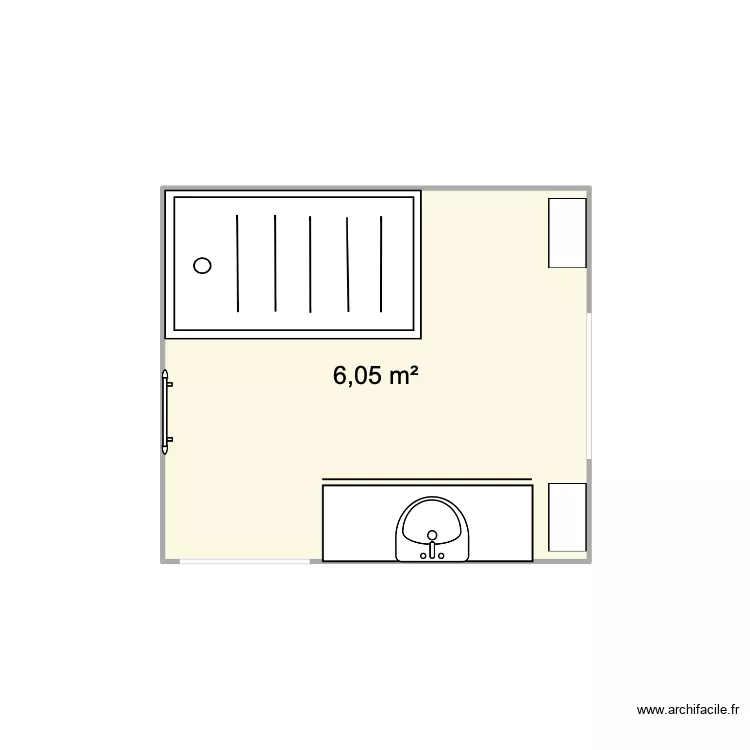 Salle de Bain - Dany. Plan de 