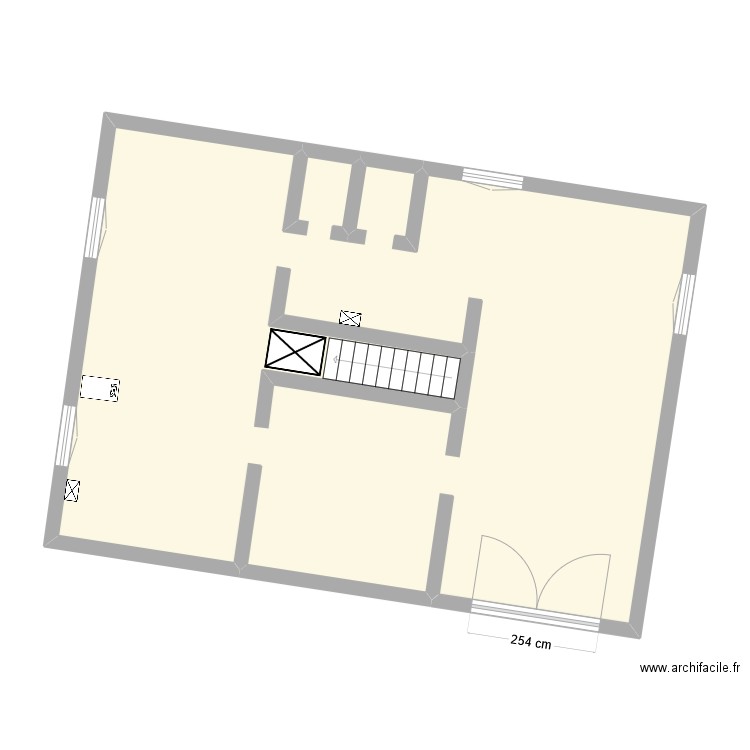 CAG498AI. Plan de 1 pièce et 89 m2