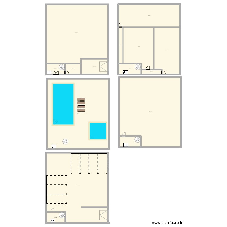 copro. Plan de 14 pièces et 1259 m2