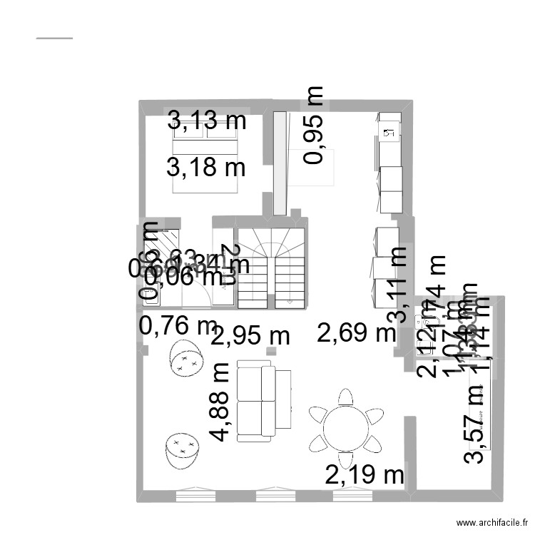 buanderie. Plan de 0 pièce et 0 m2