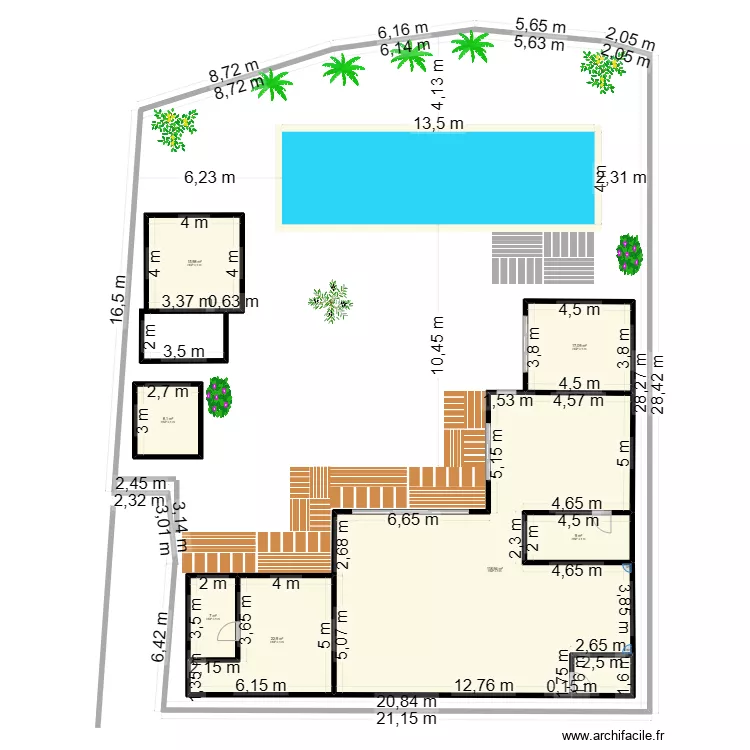 Villa 1AP. Plan de 